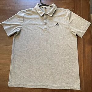 Adidas Men’s Golf Shirt - Grey , Size Medium